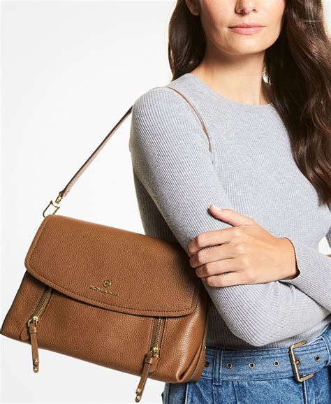 michael michael kors brooklyn medium convertible leather shoulder bag|shoulder bag Michael Kors outlet.